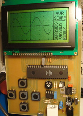 Портативный осциллограф на микроконтроллере ATmega32